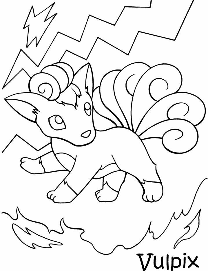 Plansa de colorat cu Pokemon 73 71